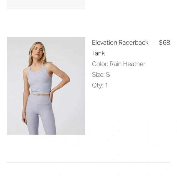 Vuori Elevation Racerback tank small - Picture 3 of 7